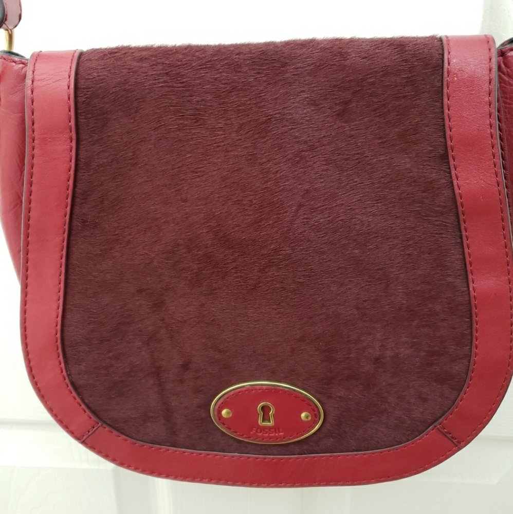Fossil Vintage Reissue VRI Cranberry Crossbody 😋